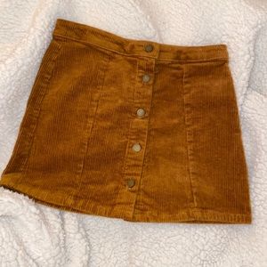 Girls Forever 21 brown corduroy skirt